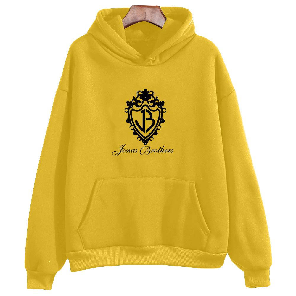 Jonas Brothers Classic Logo Hoodies Graphic Print Sweatshirts Men Women Long Sleeve with Hooded Pullovers Fashion Tops