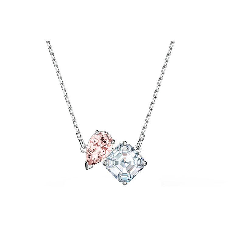 Swarovski Ожерелье с кристаллом души для женщин Розовое Серебристое 5517115