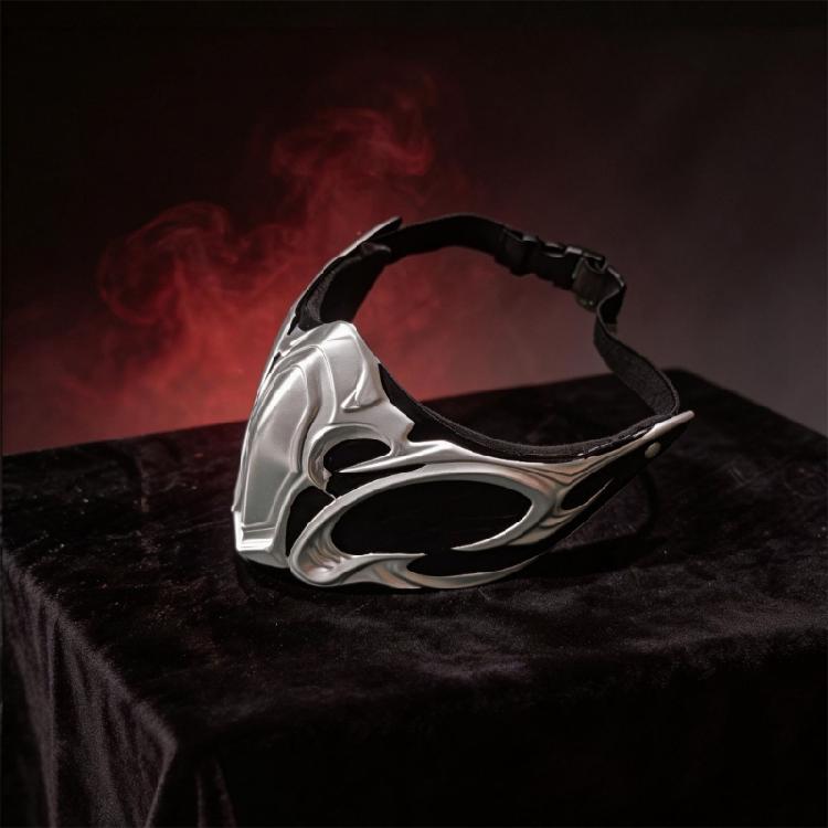 Cosplay Half Face Mask ABS Plastic Lightweight Adjustable For Halloween Party Theater Performances Role Play Costume