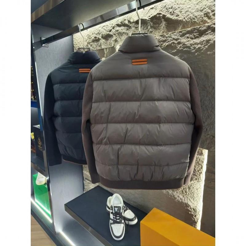 Mens Stand Collar Cotton Puffer Jacket Casual Fashion Versatile Daily Wear Winter