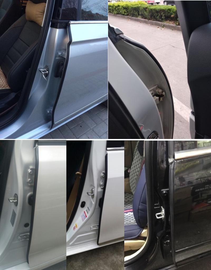 2X80см Резиновая уплотнительная лента типа B для стойки B автомобиля, шумоизоляционная, пыленепроницаемая, резина EPDM 3M