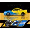 1/18 Nissan Skyline Ares GTR GT-R R34 Сплав Трассовый Спортивный Автомобиль Модель Литьевой Металл Гоночный Автомобиль Модель Транспортного Средства Звук и Свет Детская Игрушка Подарок