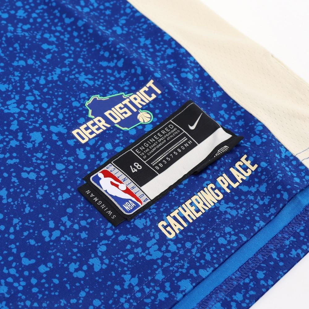 Nike NBA Milwaukee Bucks Giannis Antetokounbpo City Edition 23/24 Swingman Jersey Multicolor Men Streetwear DX8509-407