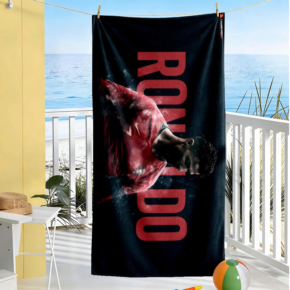 El Bicho Cristiano‑ronaldo Beach Towel Quick-Dry Soft Microfiber Comfortable Lightweight Suitable for Swimming, Gym, Camping, Yoga Vacation