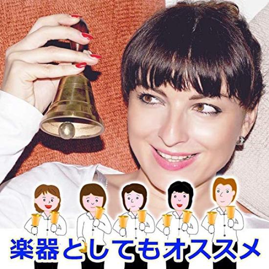 Zerodis Ручной колокольчик, Обеденный колокольчик, Главный приз, Деревянная ручка, Настольный колокольчик, Колокольчик для вызова, Розыгрыш, Лотерея, Колокольчик для ручного потряхивания, Звон колокольчика, Колокольчик для вызова, Магазин