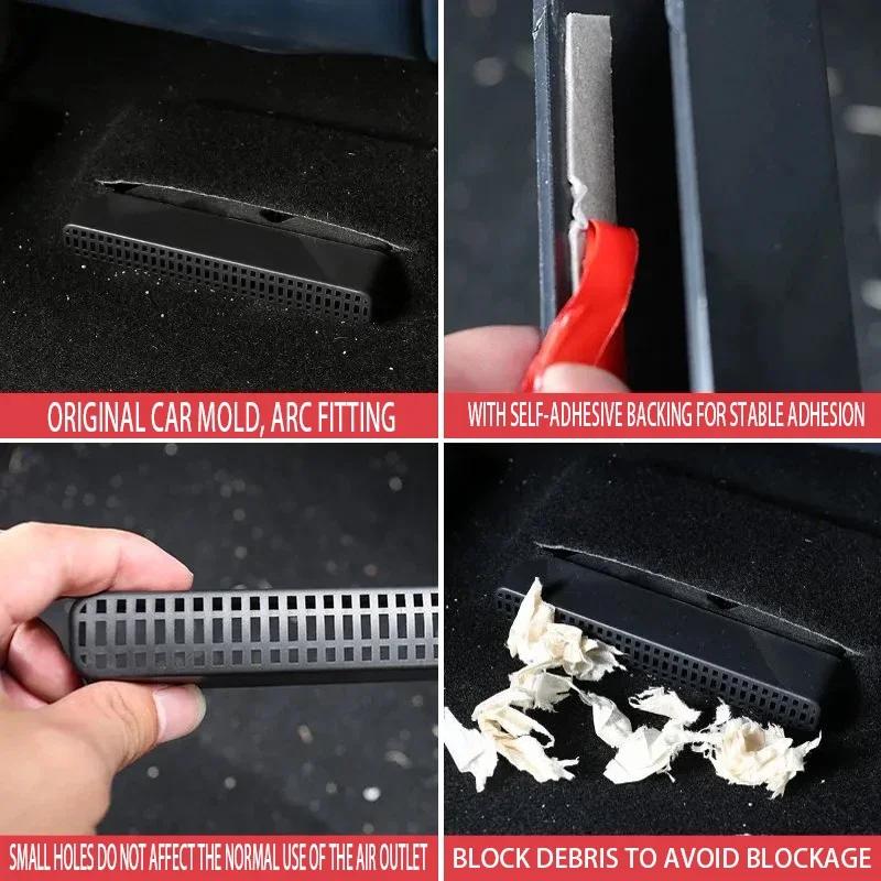 2Pcs Car Air Vent Covers For BMW iX3 2022~2025 2023 2024 Air Duct Outlet Exhaust Cover Anti-blocking Auto Interior Accessories