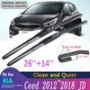 Для KIA Cee'd Ceed 2012~2018 2013 2014 2015 2016 JD Передние Стеклоочистители Щетки Стеклоочистителя Автомобильные Аксессуары Автомобильная Щетка Стеклоочистителя