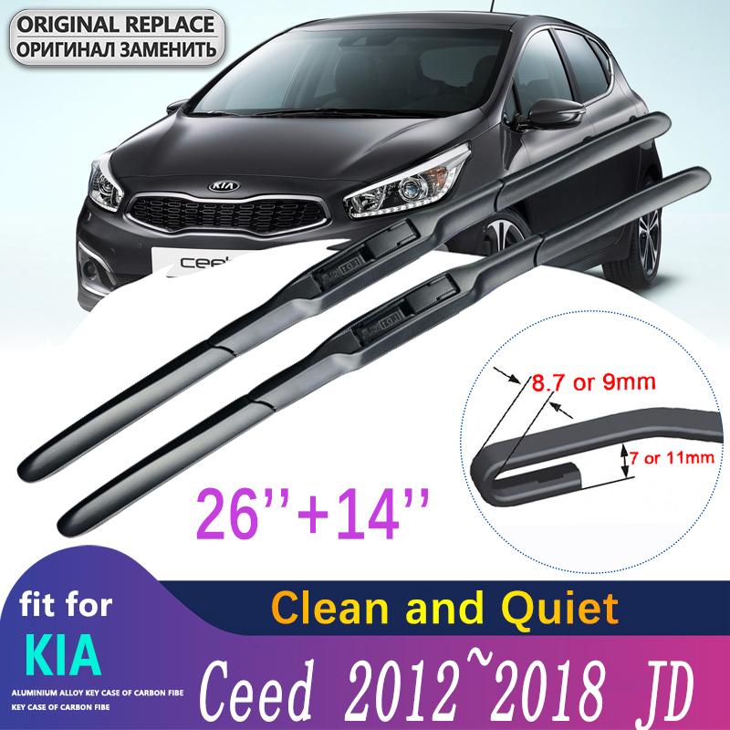 Для KIA Cee'd Ceed 2012~2018 2013 2014 2015 2016 JD Передние Стеклоочистители Щетки Стеклоочистителя Автомобильные Аксессуары Автомобильная Щетка Стеклоочистителя
