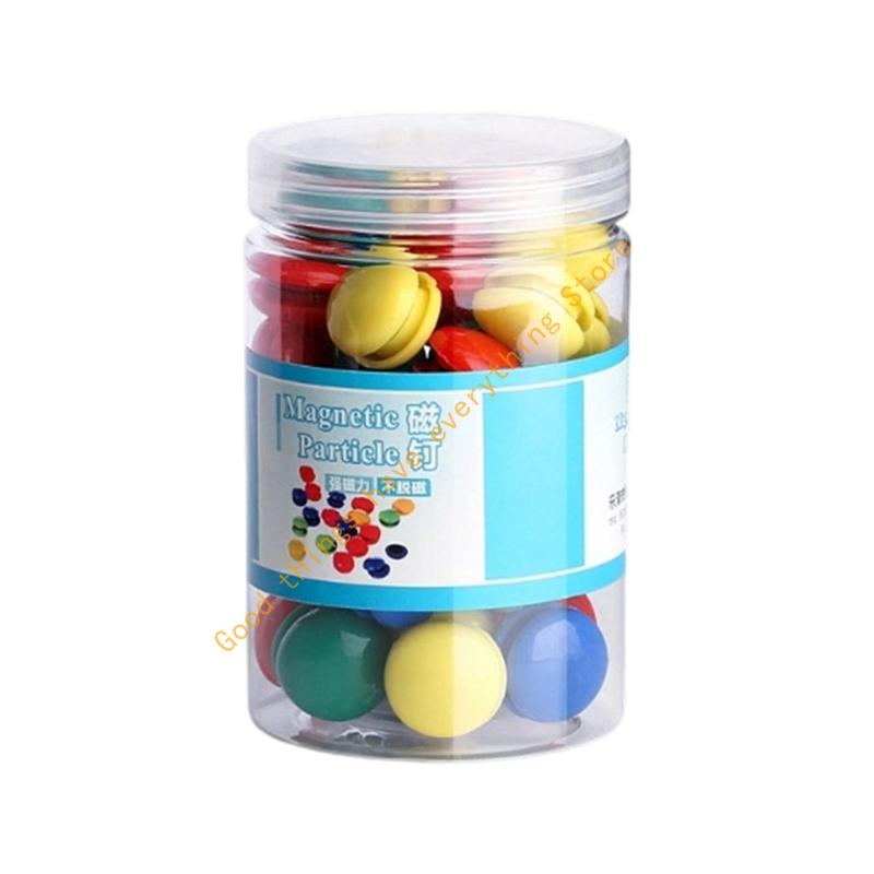 Bright Plastic Covered Buttons Slip Resistant Design For Office Organization Whiteboard Decors Photo Holders 55KF