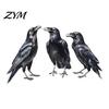 Spooky Party Decorations Halloween Black Crow Wall Stickers, Raven Decals, Removable Room Mural Personalized Home Ornament Peel And Stick Art