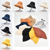 Fashion Womens Summer Sun Hat With Large Brim Cotton Linen Uv Sunshade Foldable Beach Cap