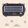 Hand Crank Charging Portable FM Radio High Sensitivity Bluetooth Speaker  Emergency Preparedness