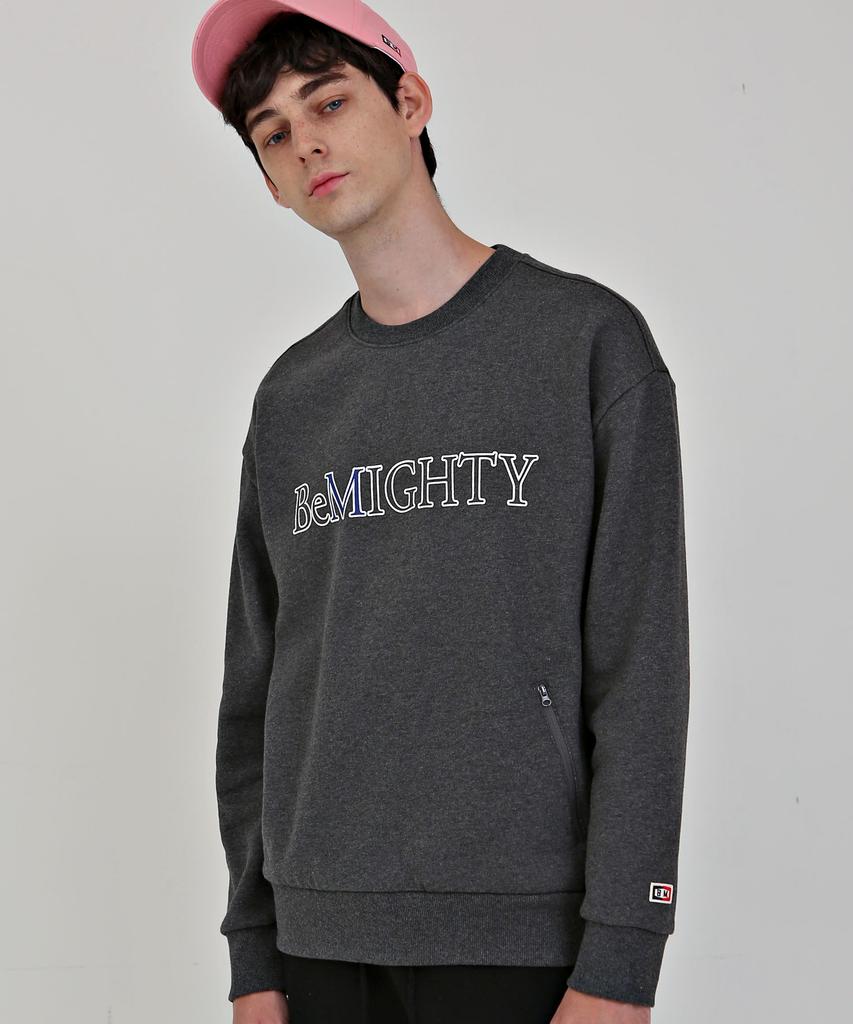 BEMIGHTY 3M Transfer Print Oversized Fleece-Lined Sweatshirt Pink