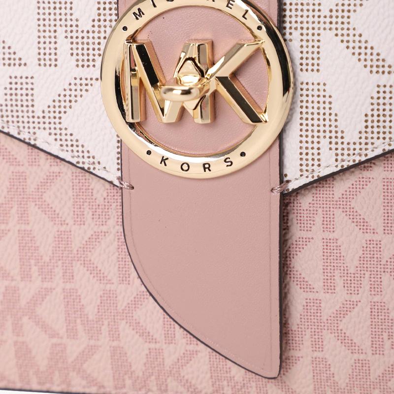 New MICHAEL KORS Artificial Leather Commute Flap Envelope Bag, Chain Crossbody Bag, Shoulder Bag Women's 32S0G00C6V-641