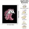 Reversible Cartoon Horse Head Throw Blanket with Cowboy Hat and High Heels - Contemporary Style, All-Season, Non-Woven Polyester
