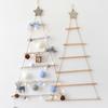 Wood Christmas Tree Ornament with Star Topper DIY Wall Hanging Decoration for Wedding Birthday Baby Shower Decor