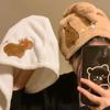 Милая мультяшная плюшевая шапочка для волос Capybara, хорошо впитывающая, быстросохнущая, коралловая бархатная шапочка для душа для женщин, детей, кавайное полотенце для волос для девочек