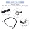 Motoforti 80cm 100cm 120cm 150cm 240cm Motorcycle Hydraulic Brake Line Oil Hose Pipe Fitting AN3 M10 28° 90° Stainless Steel