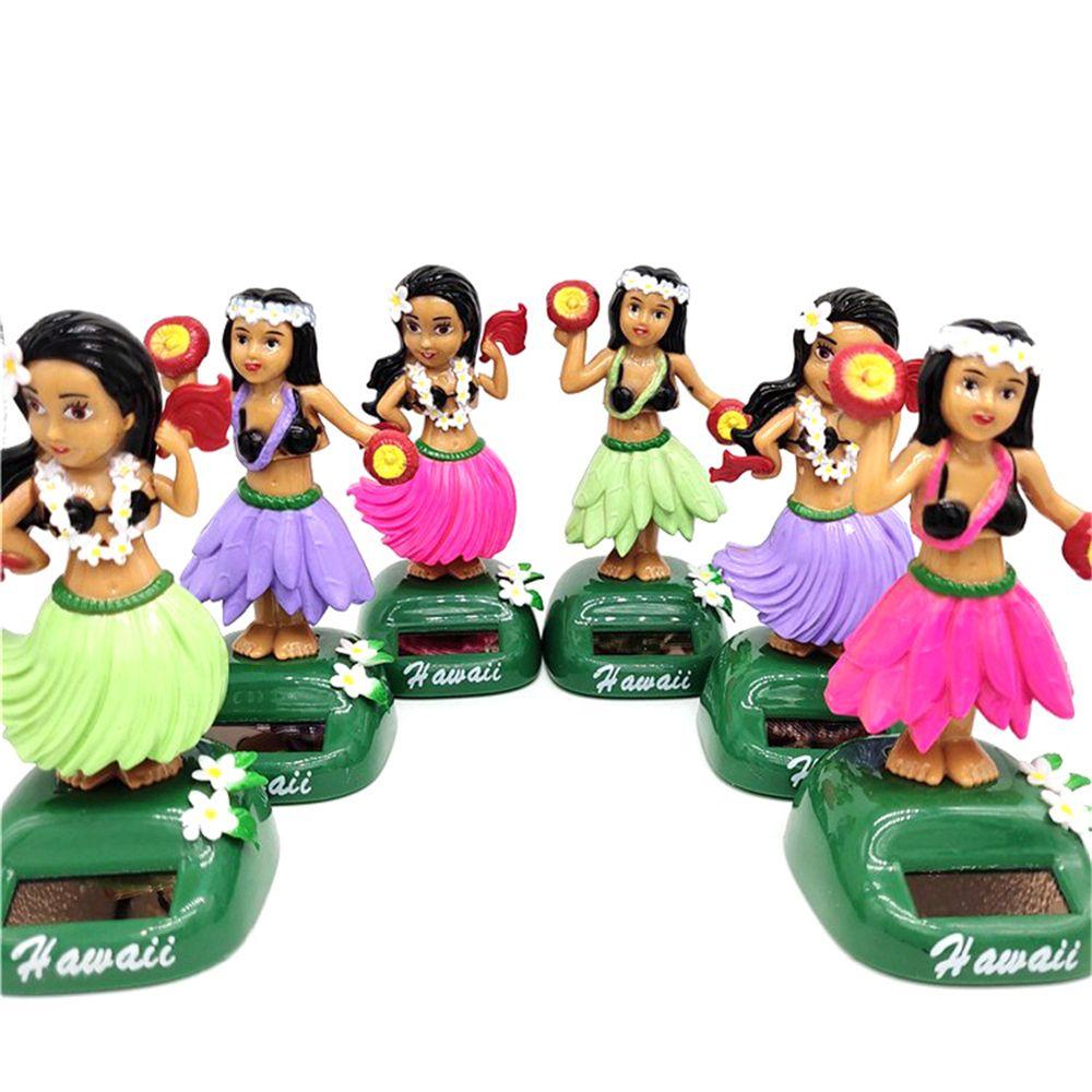 Girl Solar Powered Dancing Hula Girl Solar Swinging Doll Swinging Hawaiian Girl Shaking Head Doll