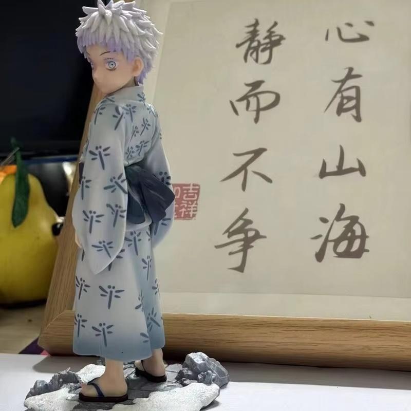 17 см Jujutsu Kaisen Годжо Сатору Аниме Фигурка Настольное Украшение Кукла Коллекционная Модель Модный Аксессуар Для Компьютерного Стола Для Мальчиков