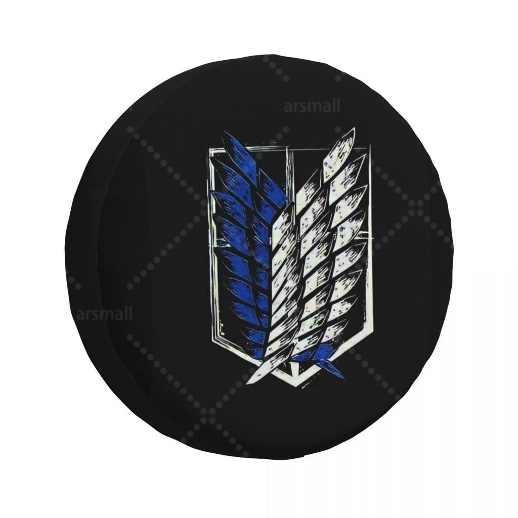 Attack On Titan Car Tire Dust Cover SUV Truck Travel Trailer,Waterproof Tires 14" 15" 16" 17" Wheel Cover spare tire cover