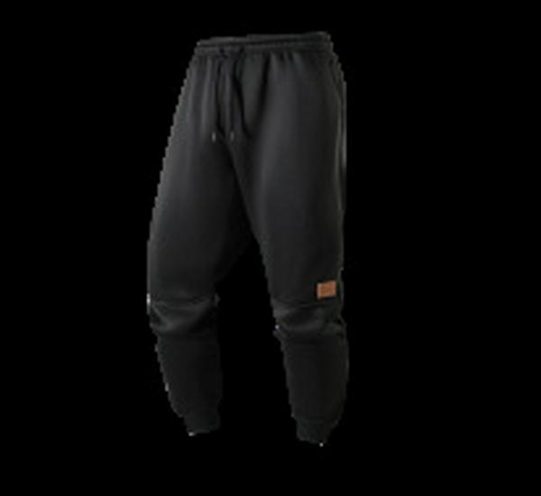 Men's European Size Solid Color Fleece Sports Pants with Drawstring - Warm, Casual, and Suitable for Many Occasions