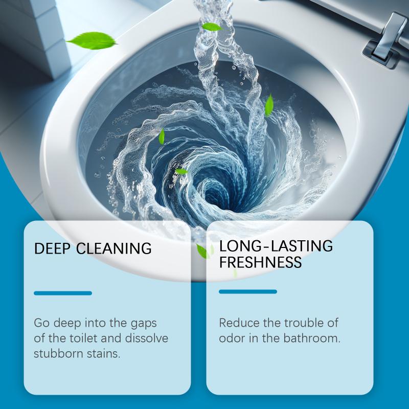 Automatic Deodorizing Toilet Cleaner Tablets  Activated Deep Clean for Yellow Stains and Limescale in Bathrooms