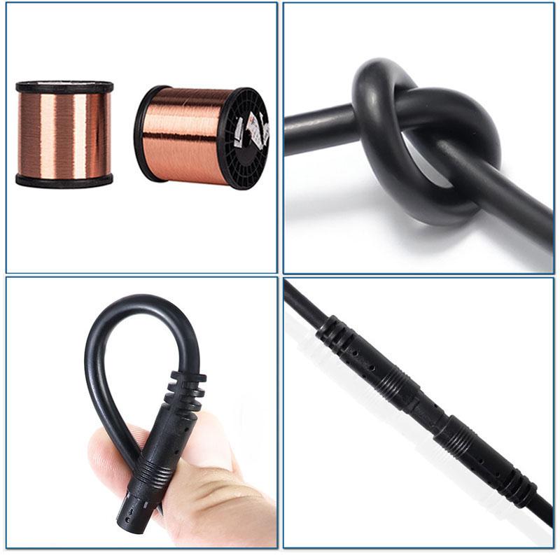 1/2m 4 5 6 8 pin core Male to Female Cord Car Rear View vehicle DVR Camera Extension connector Cable cord HD Monitor Camera Wire