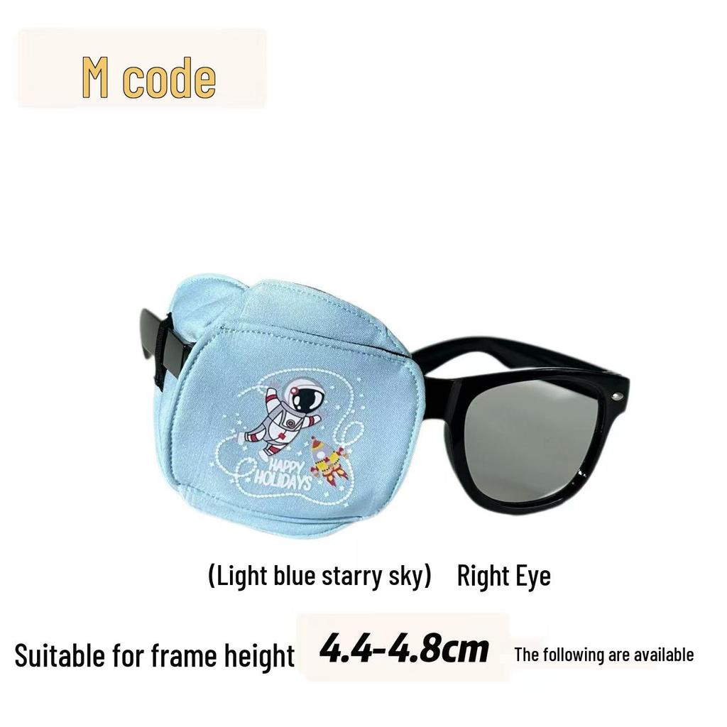 Детский патч для глаз из чистого хлопка при амблиопии для послеоперационных тренировок зрения и коррекции косоглазия/дальнозоркости