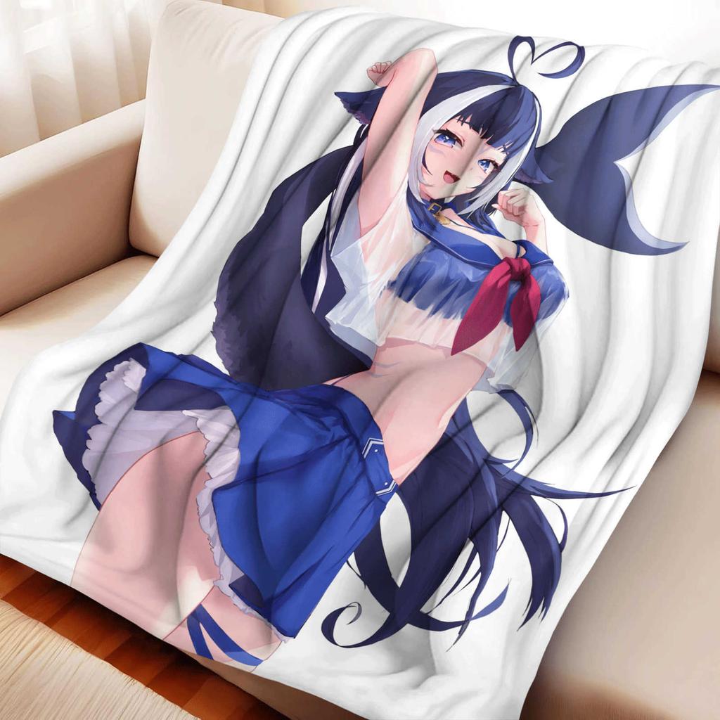 Мультяшный VTuber Shylily Фланелевое одеяло Покрытие Тепло Мягкость Аниме-одеяло Многофункциональный Декор Дом Универсальные одеяла