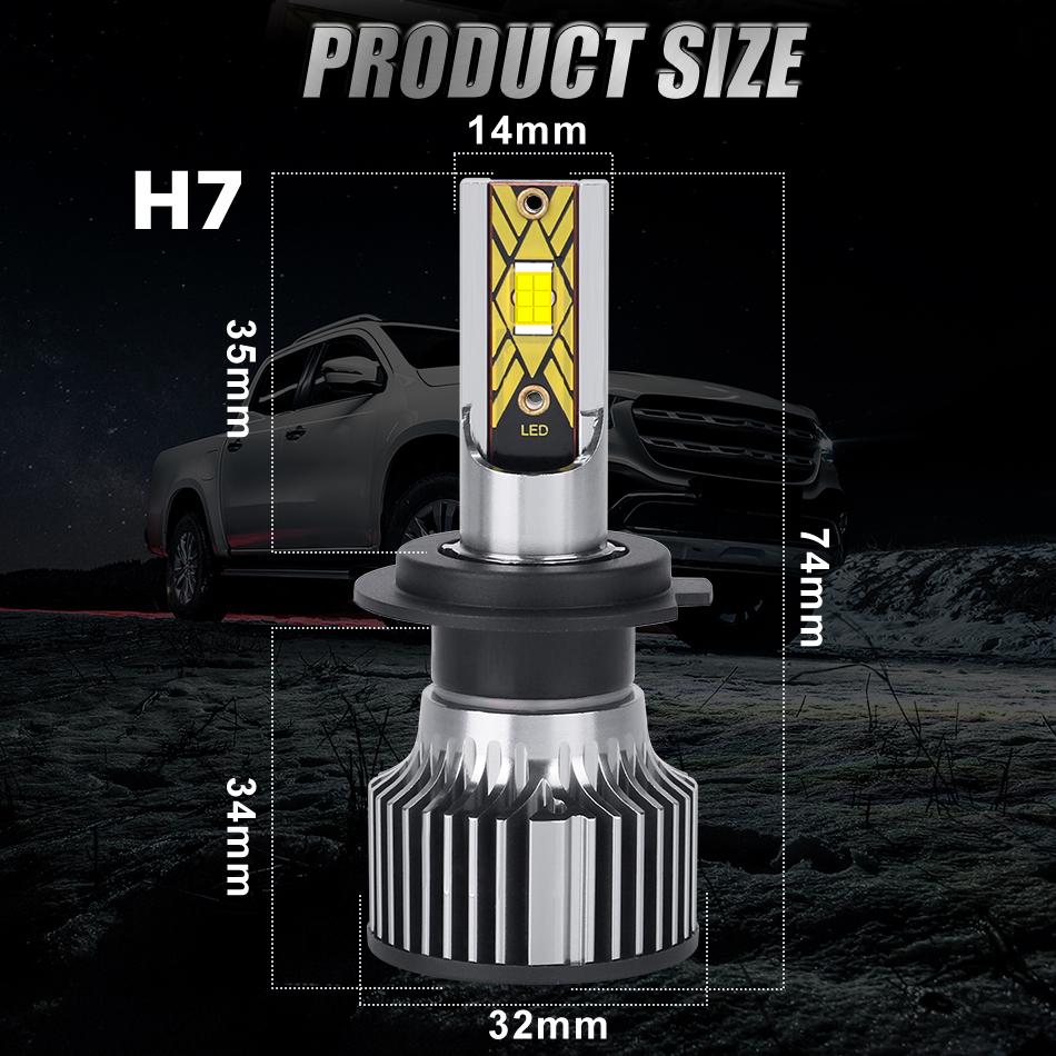 800W Turbo H7 H4 H3 LED CANBUS 880 9005 9006 HB3 HB4 H8 H9 H11 Car Headlight Bulbs 600000LM Auto Lamp 6000K Car LED with Fan