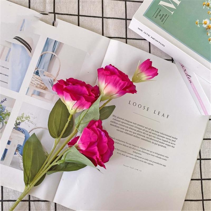 1 шт. розы эустома искусственные розы шелковые цветы европейские искусственные цветы для дома сада свадьбы вечеринки наружного внутреннего украшения