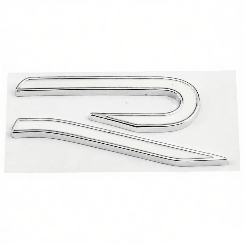ear1 Metal for Volkswagen VW R Emblem Tiguan Bora GOLF POLO PASSAT CC T-CROSS Touran Jetta Arteon MK6 Car Grille Emblem Modification