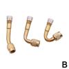 1/3pcs Tyre Gas Nozzles Copper 45 90 135 Degree Angle Valve Extension Adaptor Tire Stem Extender For Motorcycle Car M3D0
