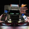 Truck Ambient Light LED Devil's Eye Flexible Matrix Pixel Panel Front Windshield Sign Display Screen Remote/App DIY Warning Lamp