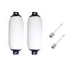 2 PC Boat Inflatable Bumper Fender Marine Bumper Fender Anti-crash Buoy Yacht Docking Mooring Protection Fishing Boats Sailboats