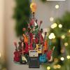 Theme Party Decoration Festival Gift For Friend New 2D Acrylic Guitar Christmas Tree Pendant Christmas Tree Decoration Supplies