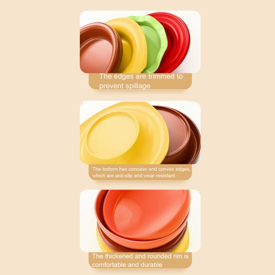 Hamburger Appetizer Plates Set 6-Layer Mini Plate Sets for Dessert Sauces Dip Stackable Serving Dishes for Snacks Sushi Parties