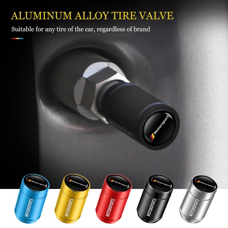 BLS1 Aluminium Car Wheel Tire Valve Air Caps Stem Cover Dustproof For BMW E84 E87 E90 E91 E92 E93 F10 F20 F30 F40 F15 F25 F26