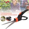 Ergonomic Grip Garden Scissors Flower Pot Mowing Shears Garden Lawn Pruning Shears  360 Rotatable Head Grass Trimming Scissors