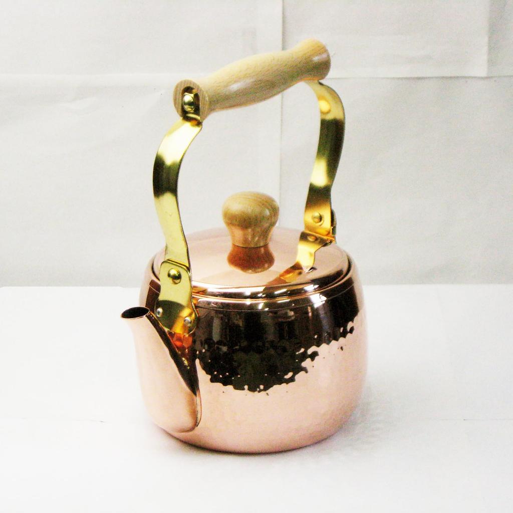 Nagao Pure Copper Kettle with Polishing Made in Japan Tsubame-Sanjo 1.0L Agent,