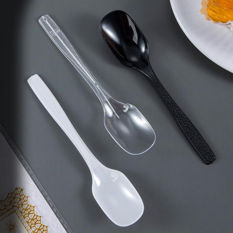 Мини Пластиковые Ложки Столовые Ложки Для Желе Мороженого Десерта Закуски Пластиковая Ложка Для Вечеринки