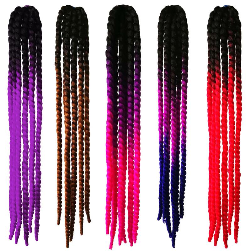 60cm Punk Style Motorcycle Scattered Gradient Ramp Helmet Braids Twist Braid Horn Motocross Motorbike Off Road Moto Decor