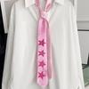 Y2K Star Tie Sweet Unisex Necktie Creative Glossy Tie  Suit Accessories