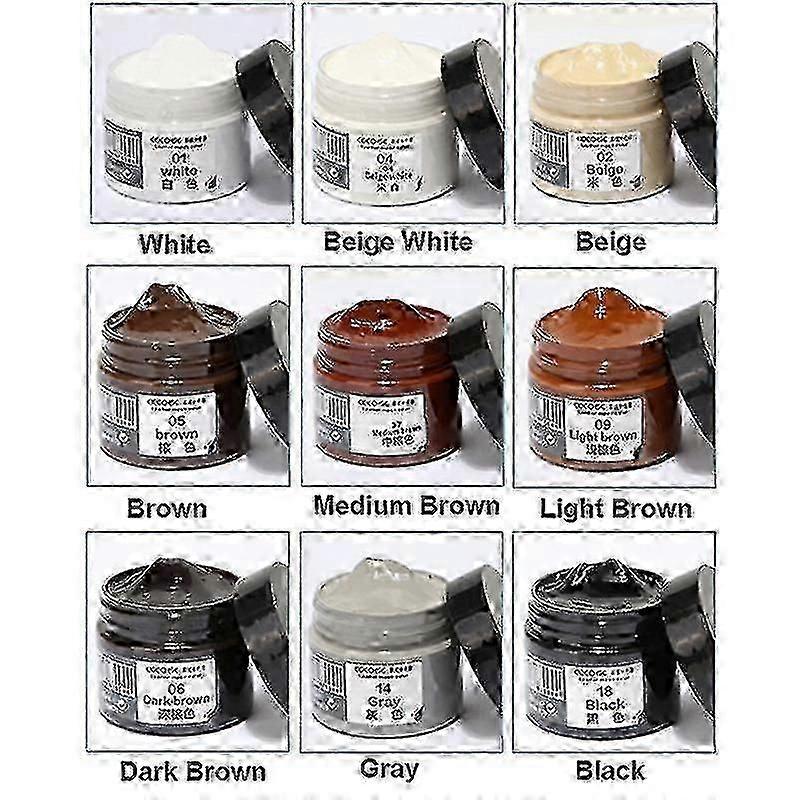 Leather Color Repair Paste Shoe Cream Leather Polishing Coloring Agent Stain Wax for Shoes Sofa Bags Quick Scratch Repair