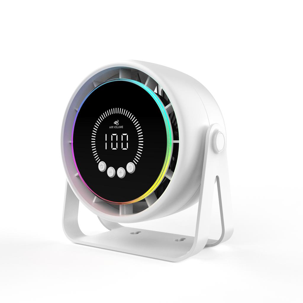 Умный электрический вентилятор с 100 скоростями, безлопастной вентилятор, USB-зарядка, настольный, бесшумный, настенный кондиционер, настольный вентилятор для офиса, кемпинга