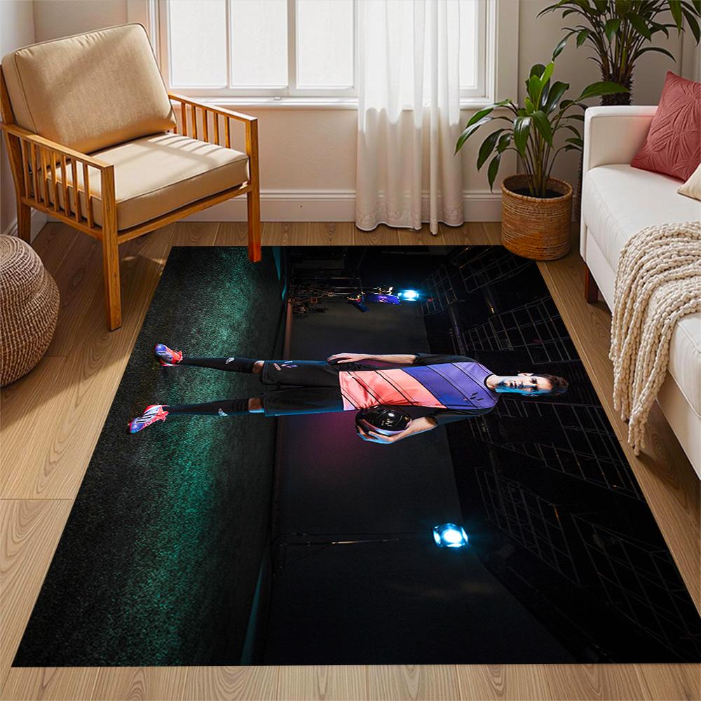 Messi Celebrates Victory Carpet Suitable for Balcony Outdoor Entryway Dining Room Anti-slip Rug Anime Office Decor Perfect Gift for Friends & Family