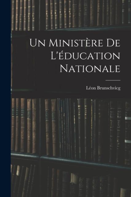 The Un Ministere De L'education Nationale Book