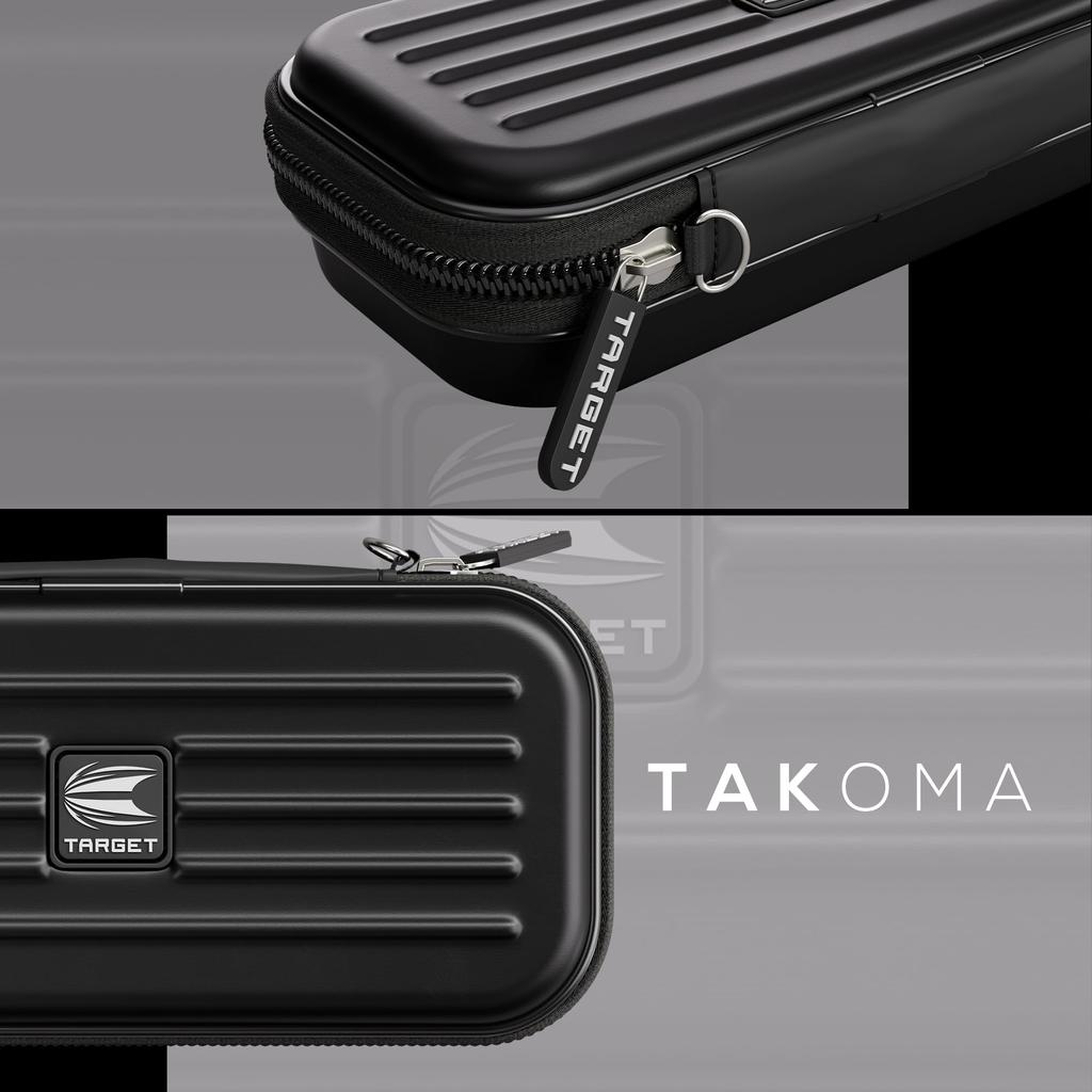Кошелек TAKOMA от TARGET Darts (Кейс для дартса) - Вместимость: 3 дротика и аксессуары для дартса (черный)