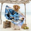 Blue Haaland Style Beach Towel Super Soft & Absorbent Comfortable Lightweight Portable for Swimming,Beach,Camping, Travel, Beach Accessories,Gym